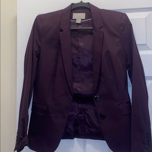 Deep purple blazer